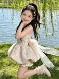2026 New Baby Girls Summer Fashion Printed  Sets,  Floral  Top + Shorts  Princess Sweet  Suits  2-10 T
