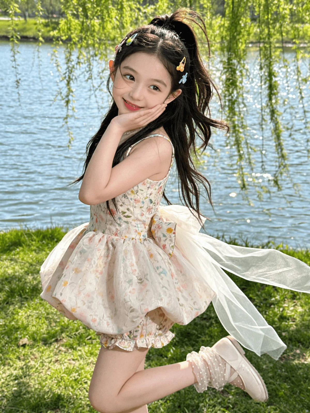 2026 New Baby Girls Summer Fashion Printed  Sets,  Floral  Top + Shorts  Princess Sweet  Suits  2-10 T